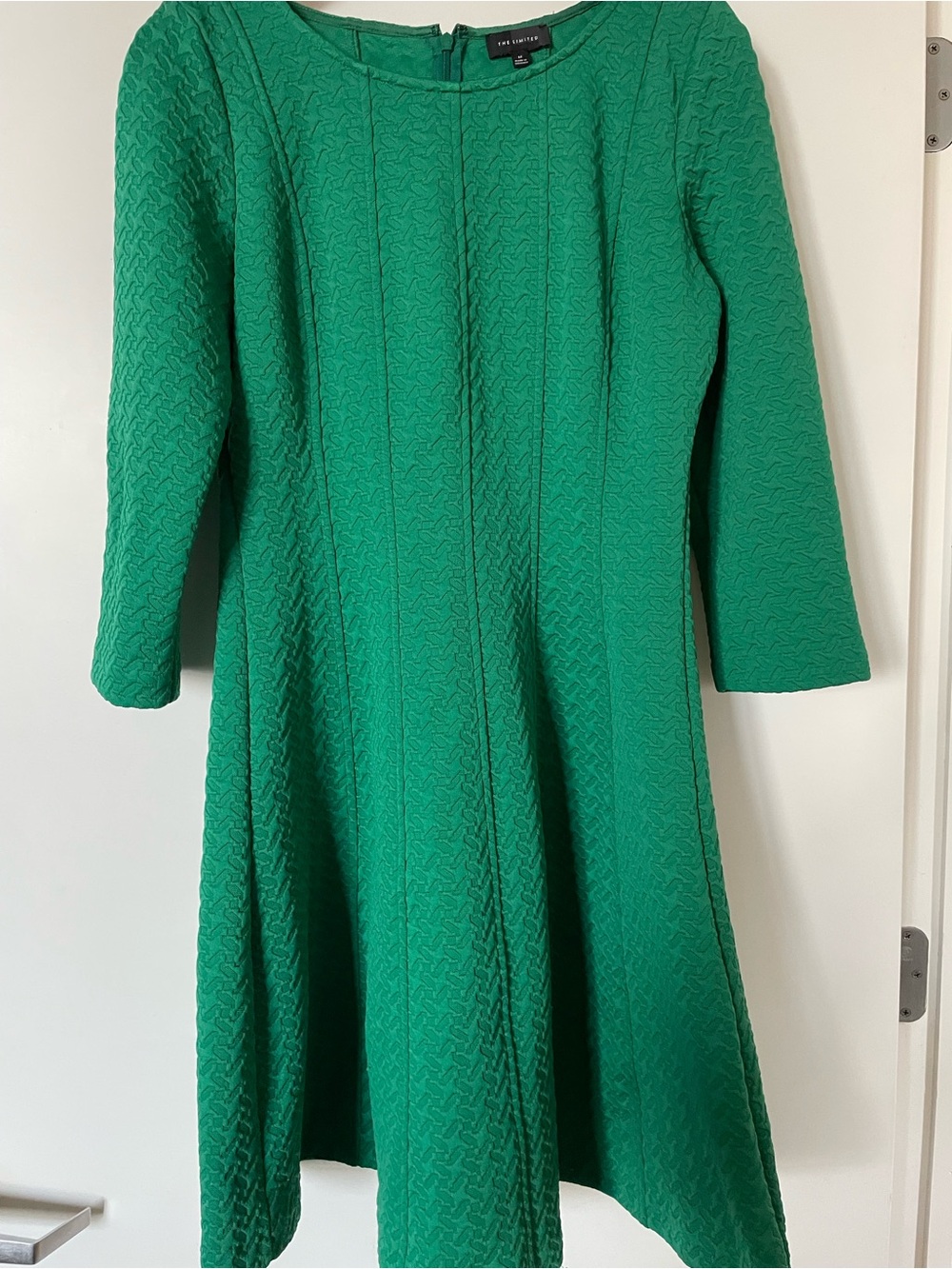 The Limited Emerald Green Textured Dress
